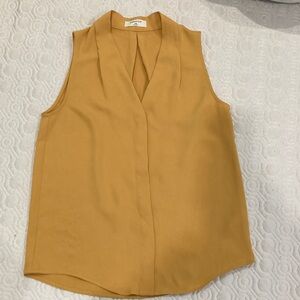 Babaton Mustard Sleeveless Blouse